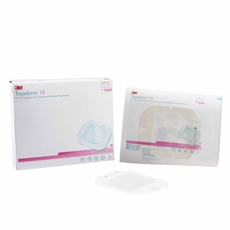 3M Tegaderm I.V. Dressing Film 4-3/4 X 4-3/4 Inch Sterile, 25PK 1668